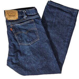 Levi's 505 Orange Tab Blue Jeans Men's Size W38 L34 (Actually 30") USA Cotton